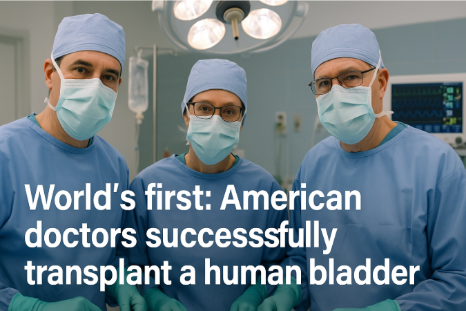 World’s First: American Doctors Successfully Transplant a Human Bladder